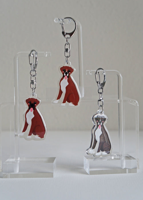 Boxer Epoxy Keychain