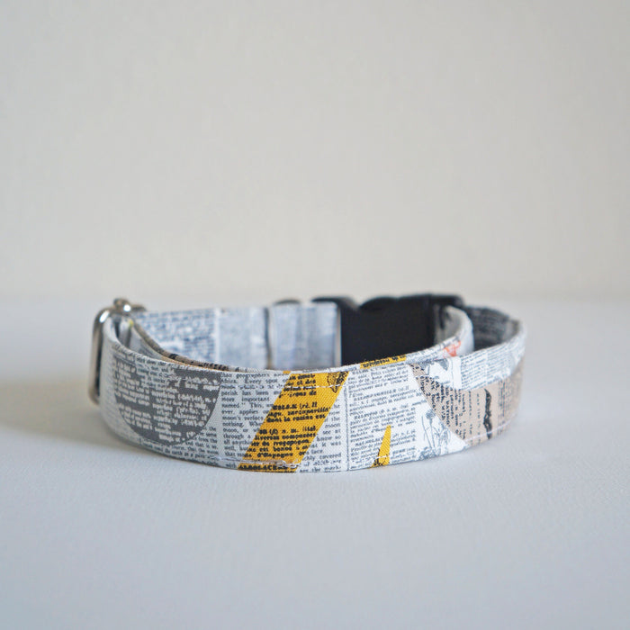 Fine Print Dog Collar