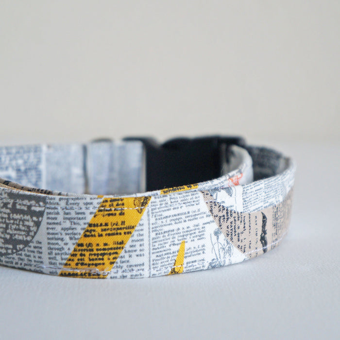 Fine Print Dog Collar