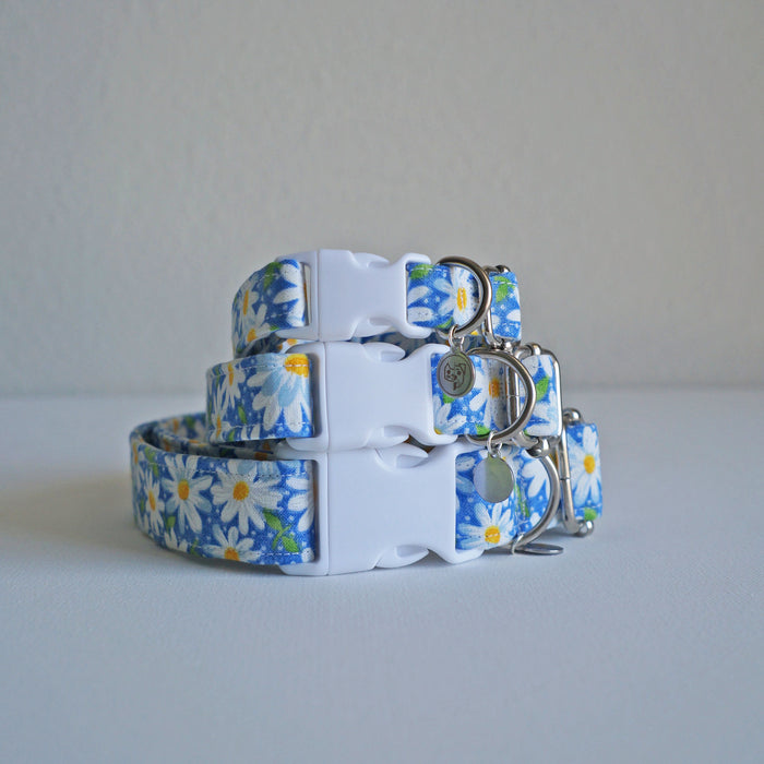 Dark Daisy Dog Collar
