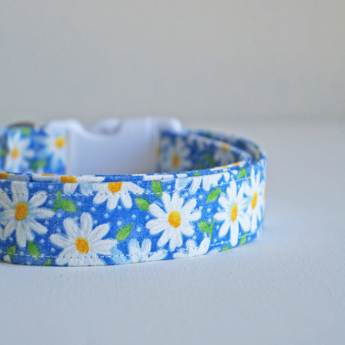 Dark Daisy Dog Collar