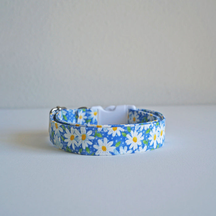 Dark Daisy Dog Collar