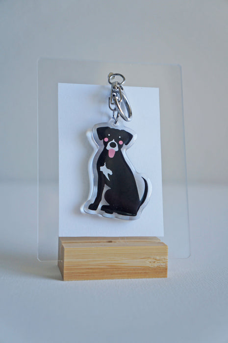 Hound Mix Epoxy Keychain