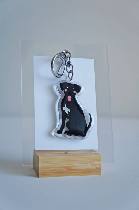 Hound Mix Epoxy Keychain