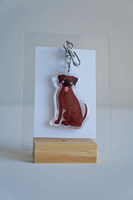 Rhodesian Ridgeback Epoxy Keychain