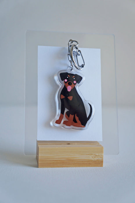 Hound Mix Epoxy Keychain
