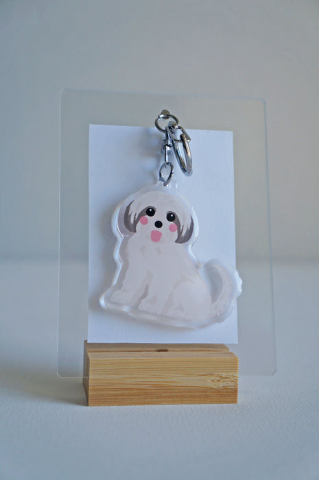 Shih Tzu Epoxy Keychain