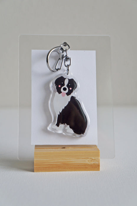 Australian Shepherd Epoxy Keychain