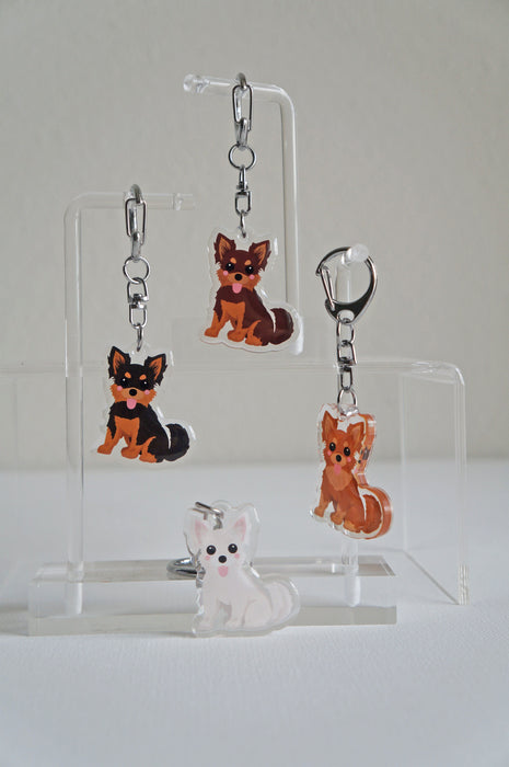 Yorkshire Terrier Epoxy Keychain
