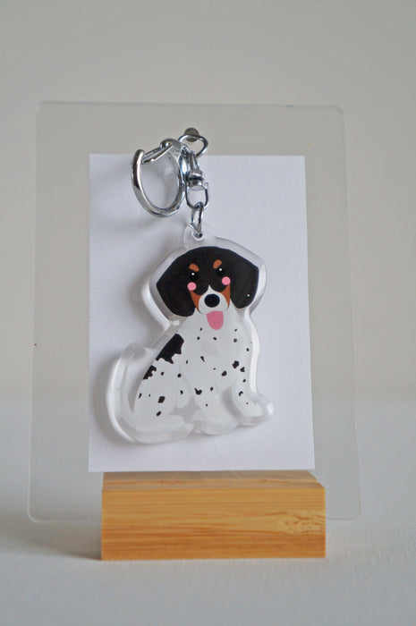 Dachshund Epoxy Keychain