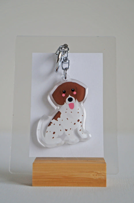 Dachshund Epoxy Keychain