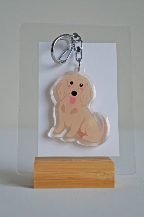 Dachshund Epoxy Keychain