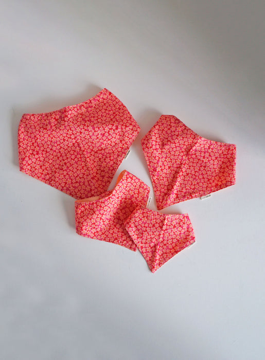 Fuchsia Floral Pet Bandanas