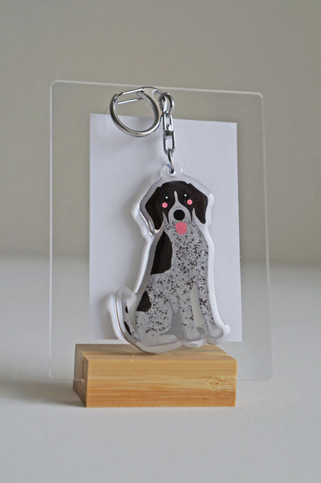 German Shorthaired Pointer Epoxy Keychain