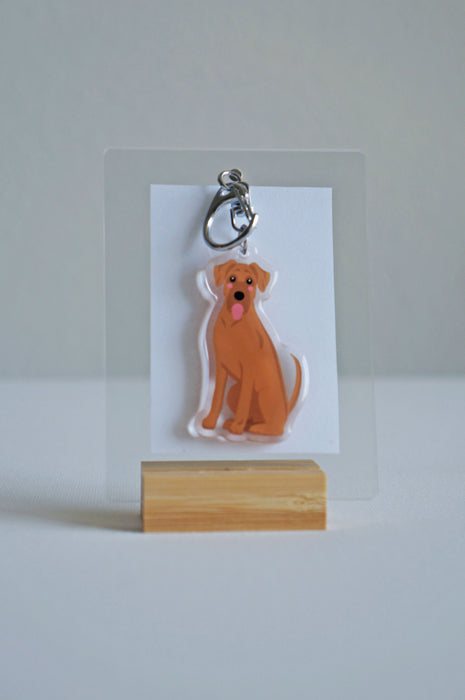 Great Dane Epoxy Keychain