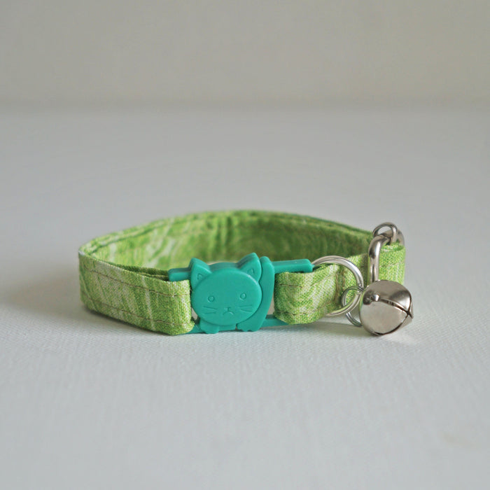Green Marble Cat Collar