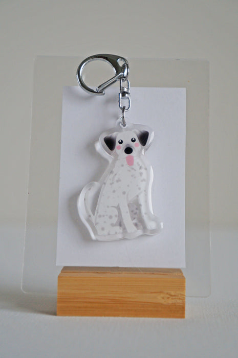 Hound Mix Epoxy Keychain