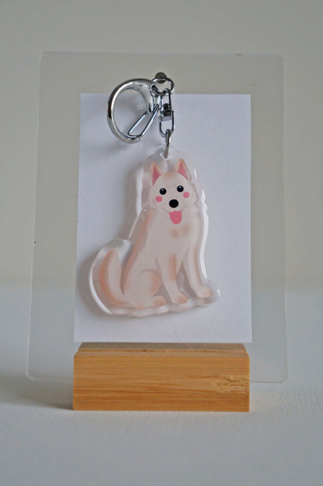 Husky Epoxy Keychain