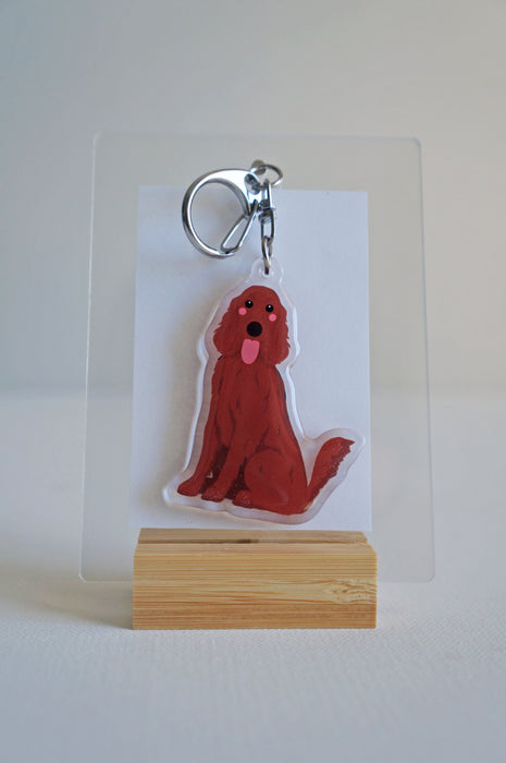 Irish Setter Epoxy Keychain