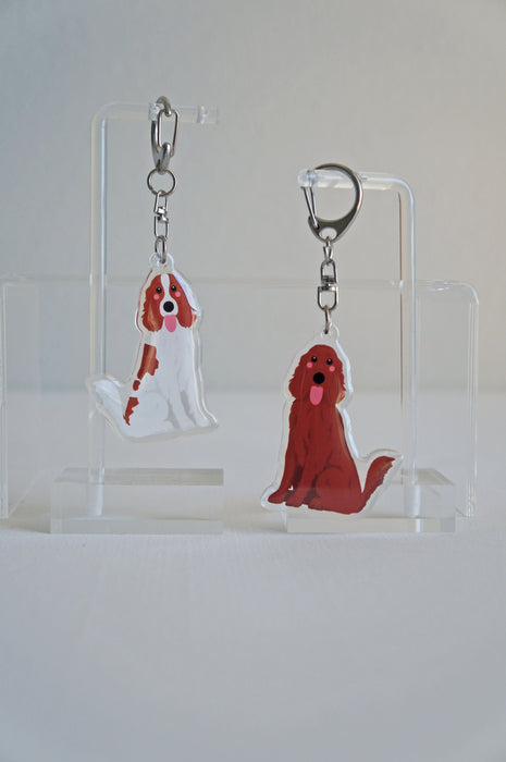 Irish Setter Epoxy Keychain