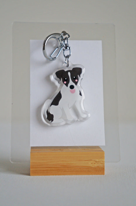 Jack Russell Epoxy Keychain