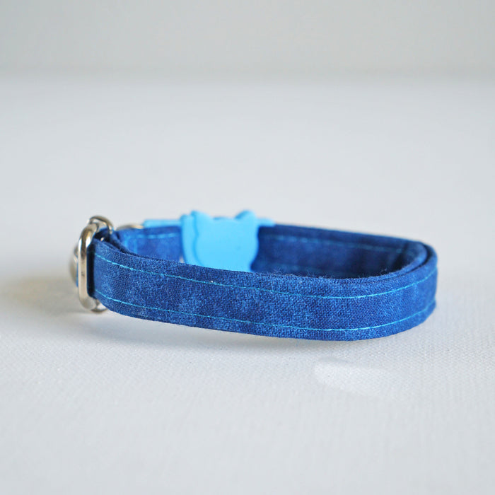 Navy Cat Collar