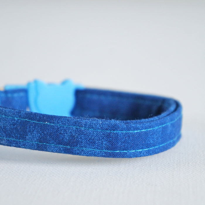 Navy Cat Collar