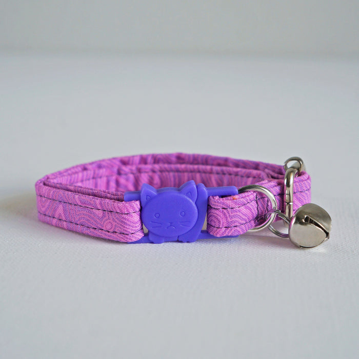 Purple Groove Cat Collar