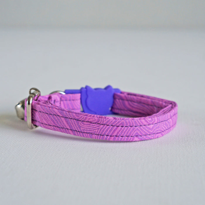 Purple Groove Cat Collar