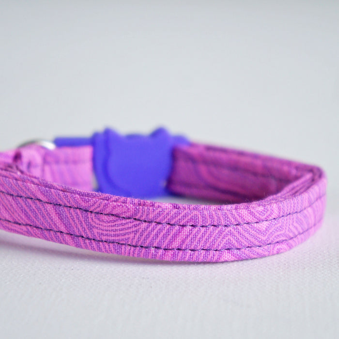 Purple Groove Cat Collar