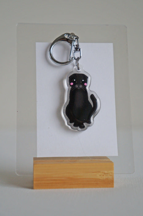 Scottish Fold Cat Epoxy Keychain