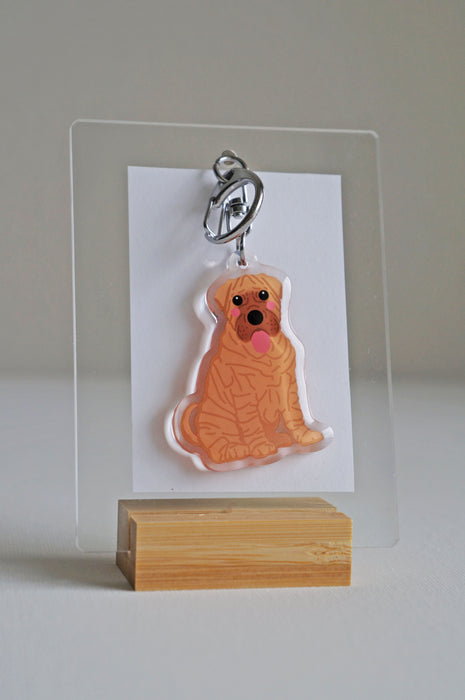 Shar Pei Epoxy Keychain