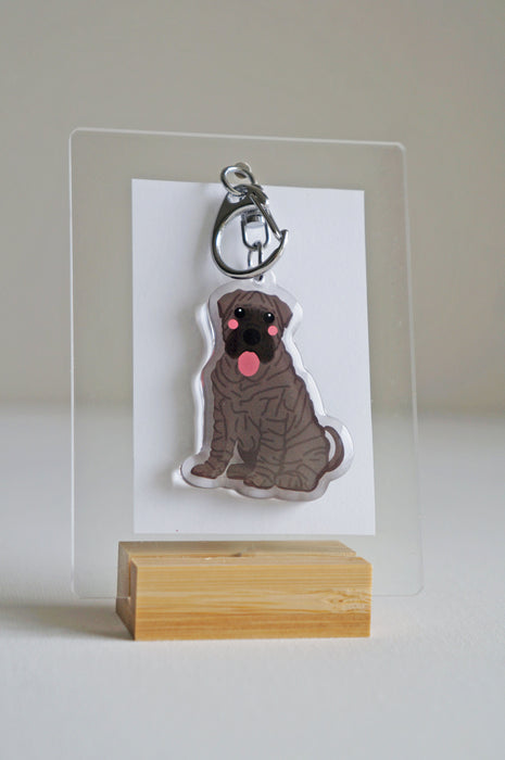 Shar Pei Epoxy Keychain