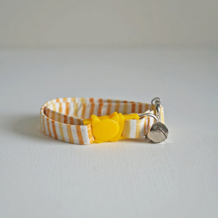 Sunshine Striped Cat Collar