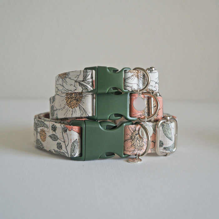 Vintage Floral Dog Collar