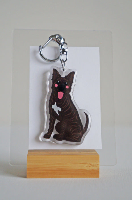 Wolf Mix Epoxy Keychain