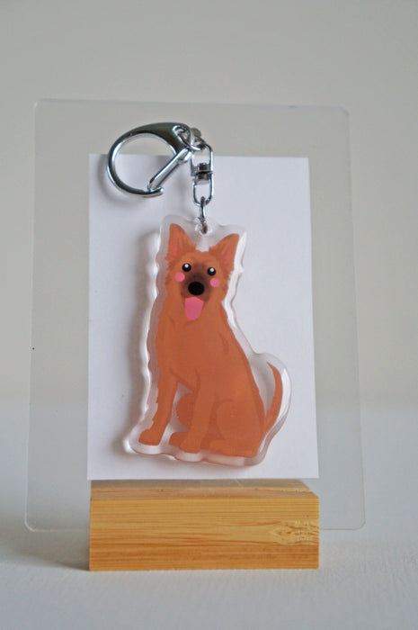 Wolf Mix Epoxy Keychain