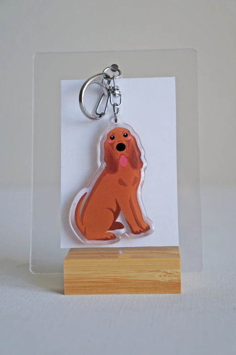Bloodhound Epoxy Keychain