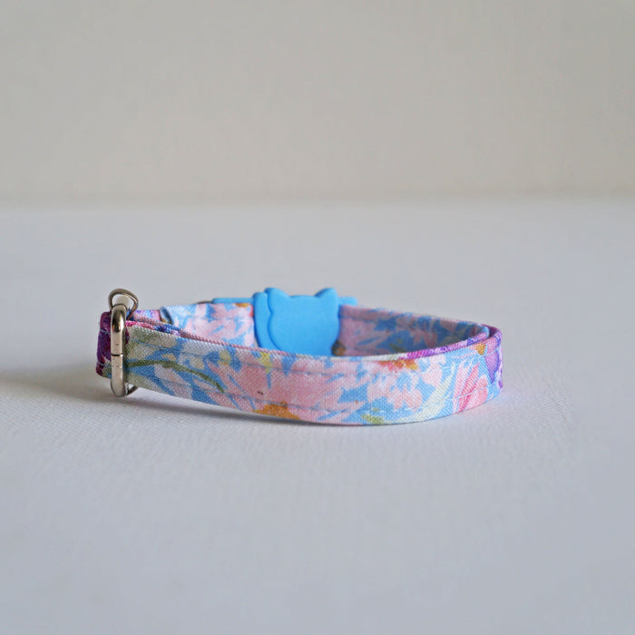 Blue Bouquet Cat Collar