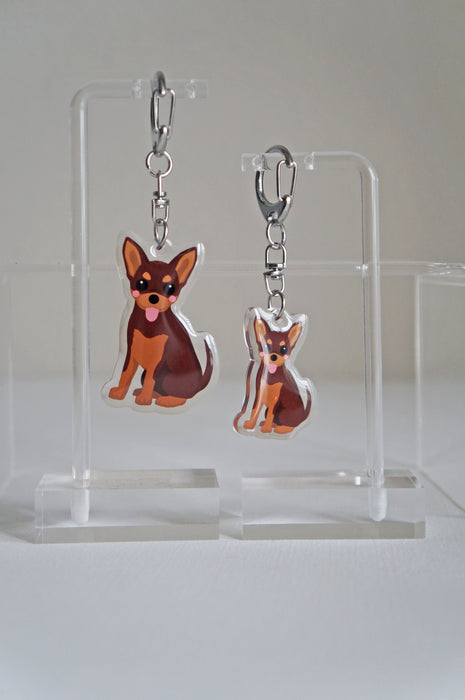 Chihuahua Epoxy Keychain
