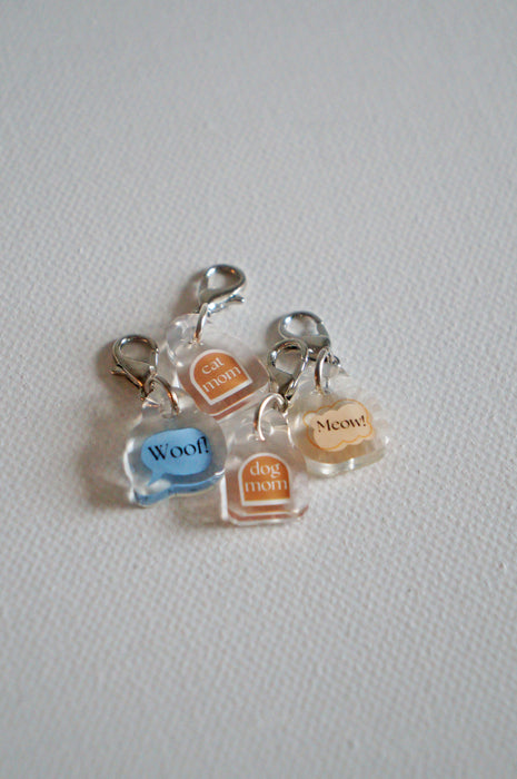 Bubble Text Mini Charm