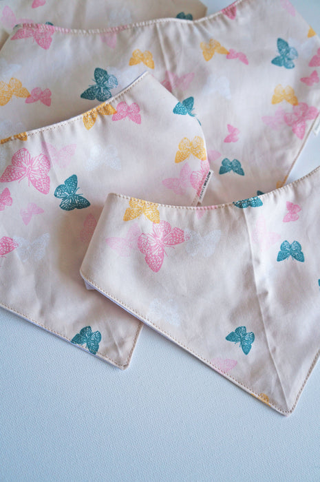 Butterfly Beige Pet Bandanas