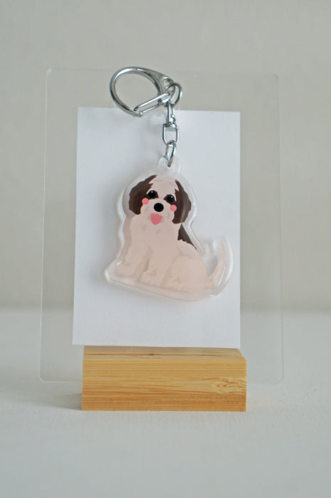 Cavachon Epoxy Keychain