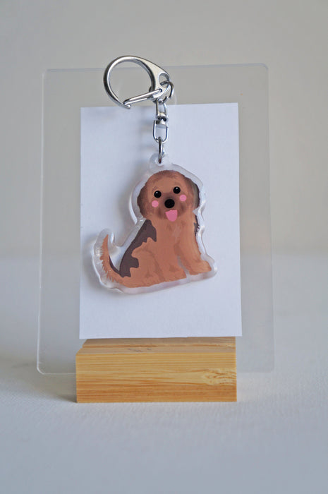 Cavachon Epoxy Keychain