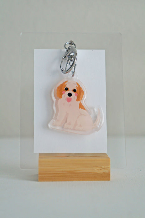 Cavachon Epoxy Keychain