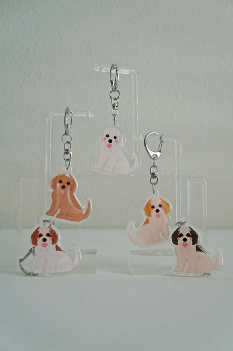 Cavachon Epoxy Keychain