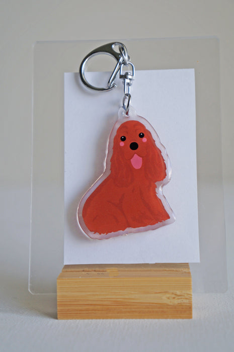Cocker Spaniel Epoxy Keychain