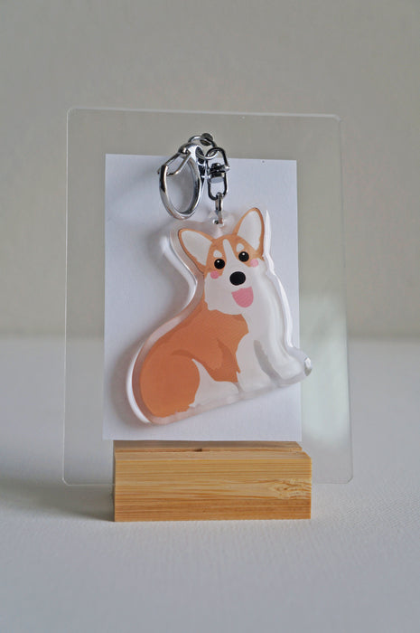 Corgi Epoxy Keychain