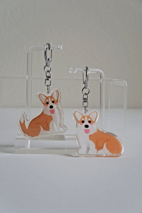Corgi Epoxy Keychain