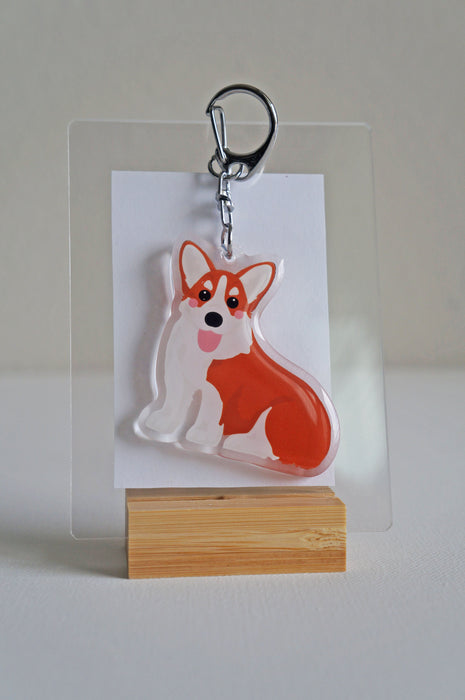 Corgi Epoxy Keychain
